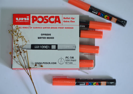 Uni POSCA Permanent Marker (PC-1M) - Orange