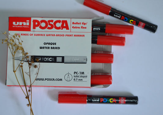 Uni POSCA Permanent Marker (PC-1M) - Red