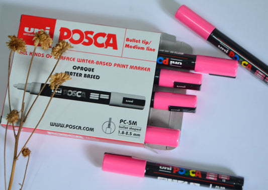 Uni POSCA Permanent Marker (PC-5M) - Pink