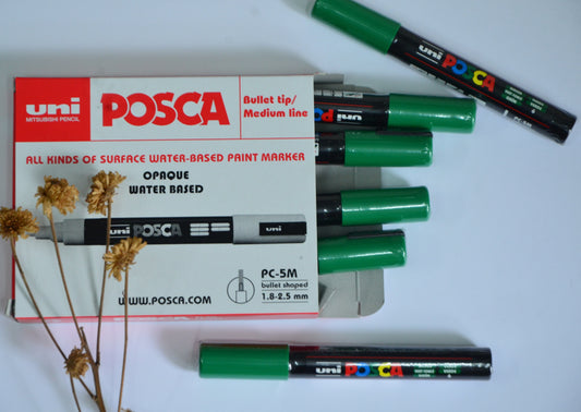 Uni POSCA Permanent Marker (PC-5M) - Green