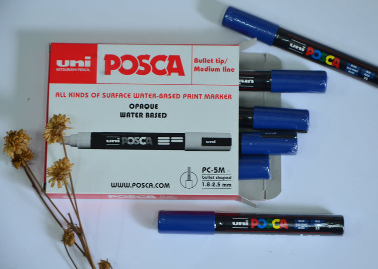 Uni POSCA Permanent Marker (PC-5M) - Blue