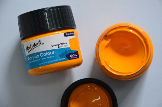 Mont Marte Acrylic 100ml (Orange Yellow)