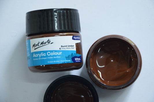 Mont Marte Acrylic Paint 100ml (Burnt Umber)