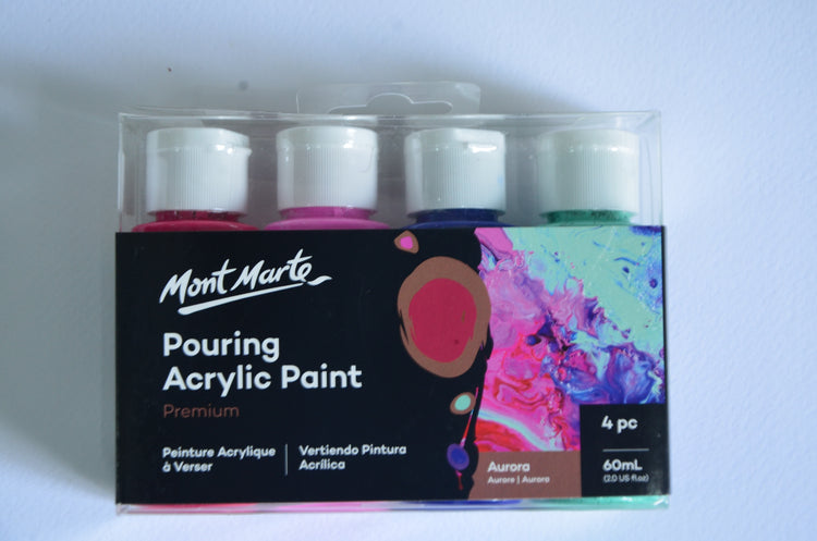 Mont Marte Pouring Acrylic Paint Set 4colours x 60ml