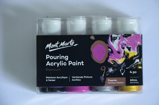 Mont Marte Pouring Acrylic Paint Set 4colours x 60ml