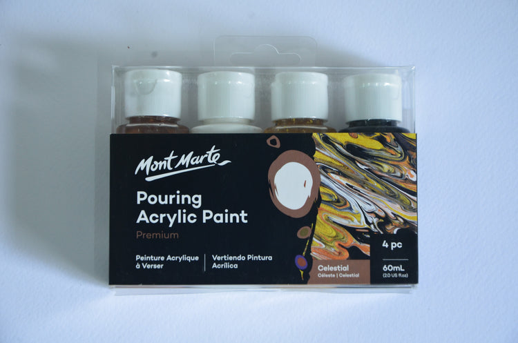 Mont Marte Pouring Acrylic Paint Set 4colours x 60ml