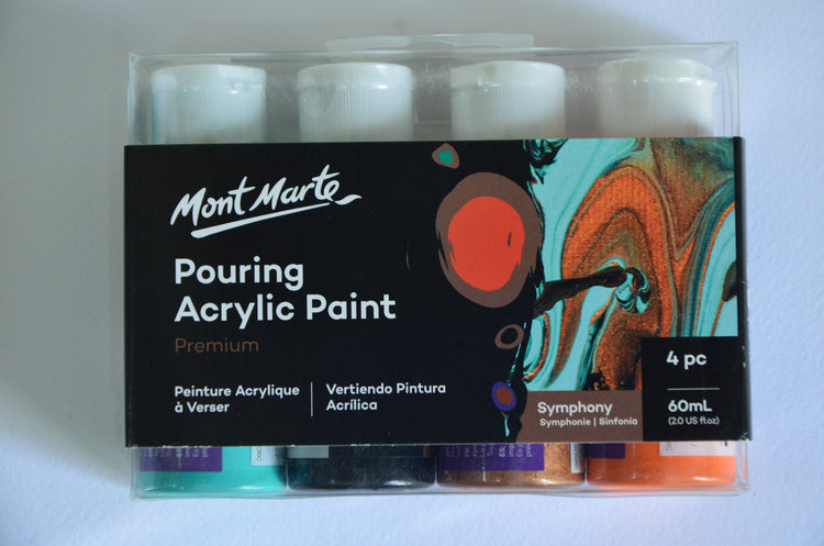 Mont Marte Pouring Acrylic Paint Set 4colours x 60ml