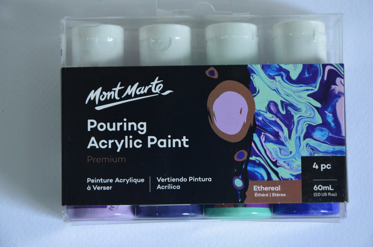 Mont Marte Pouring Acrylic Paint Set 4colours x 60ml