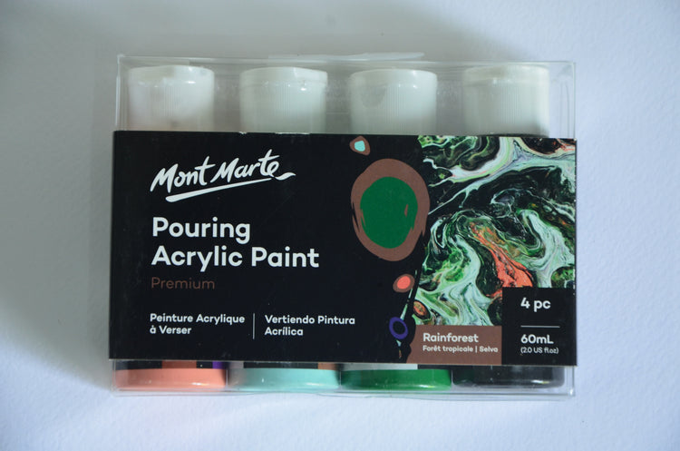 Mont Marte Pouring Acrylic Paint Set 4colours x 60ml