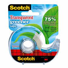 3M Transparent Greener Tape 3/4"X19mm (39)