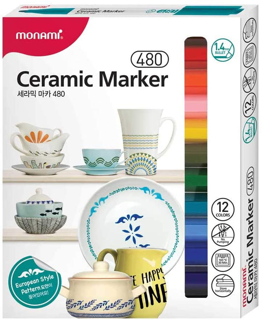 MONAMI Ceramic Marker 12Colour Set