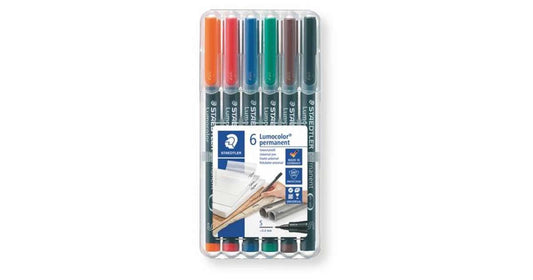 STAEDTLER OHP CD Marker  PER-313WP6 6colour Set