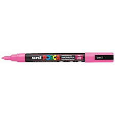 POSCA Permanent-Marker Set – 3 Stück, Farbe Weiß | Für Fast Alle Oberflächen | Wasserbasis, Ungiftig, Deckend