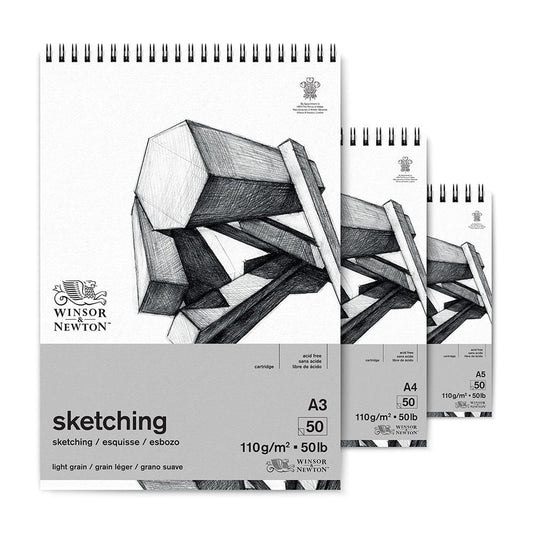 Winsor & Newton Light Grain Sketching Pad (A4-110gsm-50sheets)