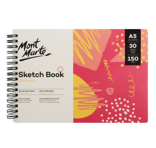 Mont Marte Discovery Sketch Book (A5-150gsm-30sheets)