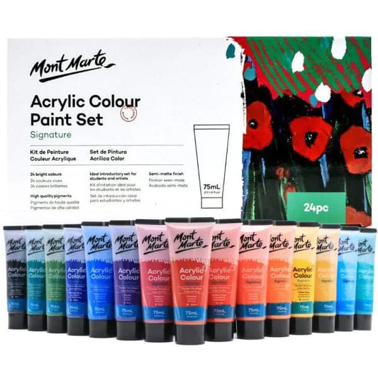 Mont Marte Acrylic 75ml tube x 24Colours Set