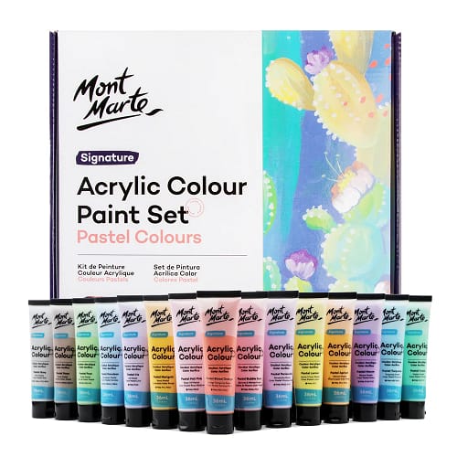 Mont Marte Pastel Acrylic 36ml Tube 36colours