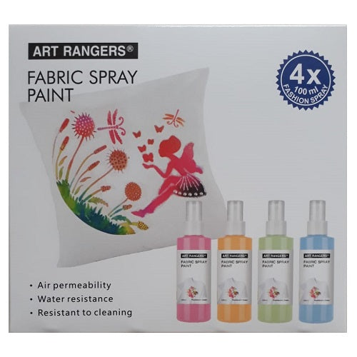 Art Rangers Fabric Spray Paint Set (4colours x 100ml)