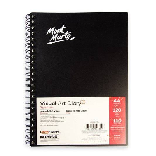 Mont Marte Visual Art Diary A4 Size 110gsm