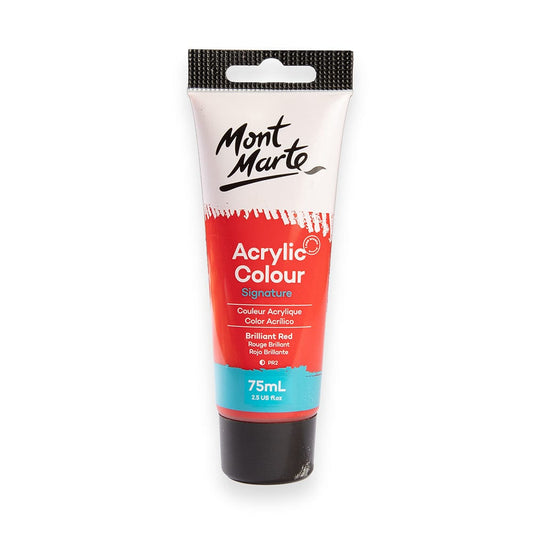 Mont Marte Acrylic 75ml - Brilliant Red