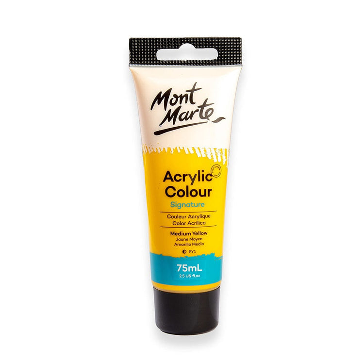 Mont Marte Acrylic 75ml - Medium Yellow