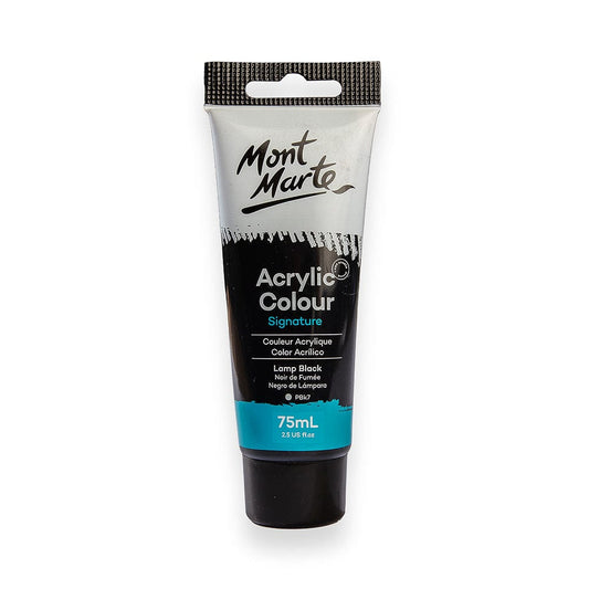 Mont Marte Acrylic 75ml - Lamp Black