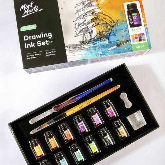 Mont Marte Drawing Ink Set (16pcs)