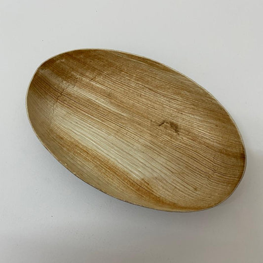 Arecanut Handmade Bowl 4"x 6" (Oval Shape)