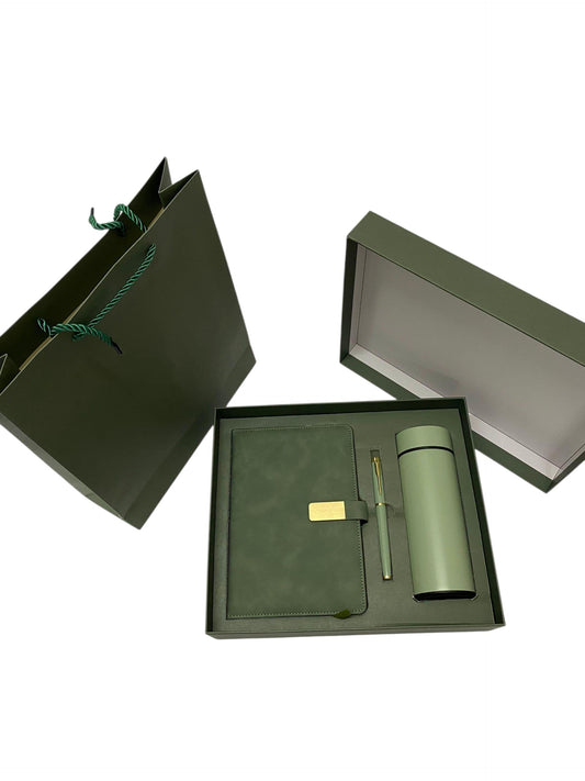 Corporate Gift Set (Notebook with Pen and Flask)