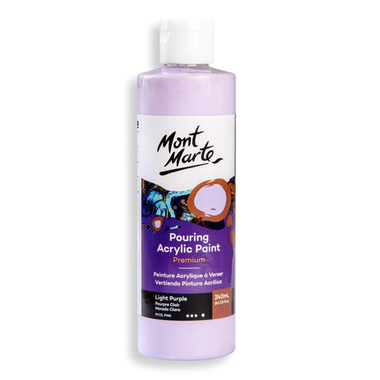Mont Marte Pouring Acrylic Paint 240ml - Light Purple