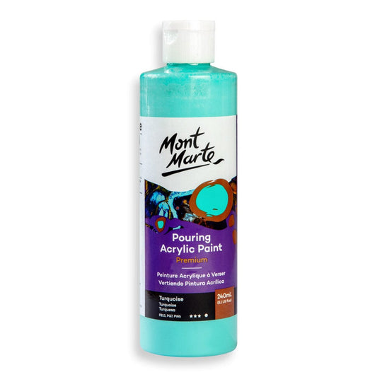 Mont Marte Pouring Acrylic Paint 240ml - Turquoise