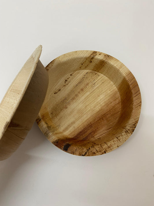 Arecanut Plate 7" DIA (Round Shape)