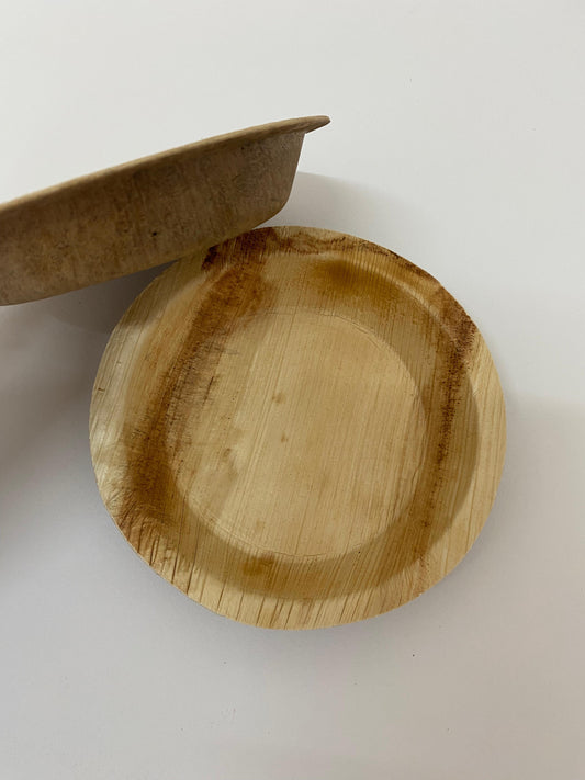 Arecanut Plate 6" DIA (Round Shape)