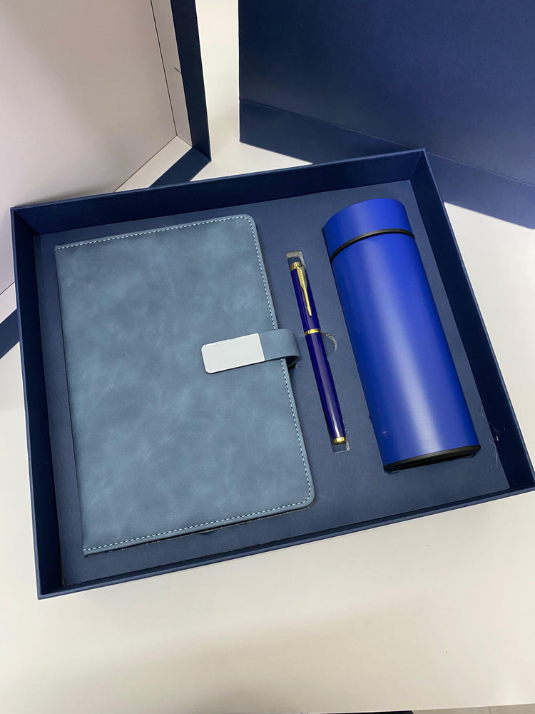 Corporate Gift Set (Notebook with Pen and Flask)