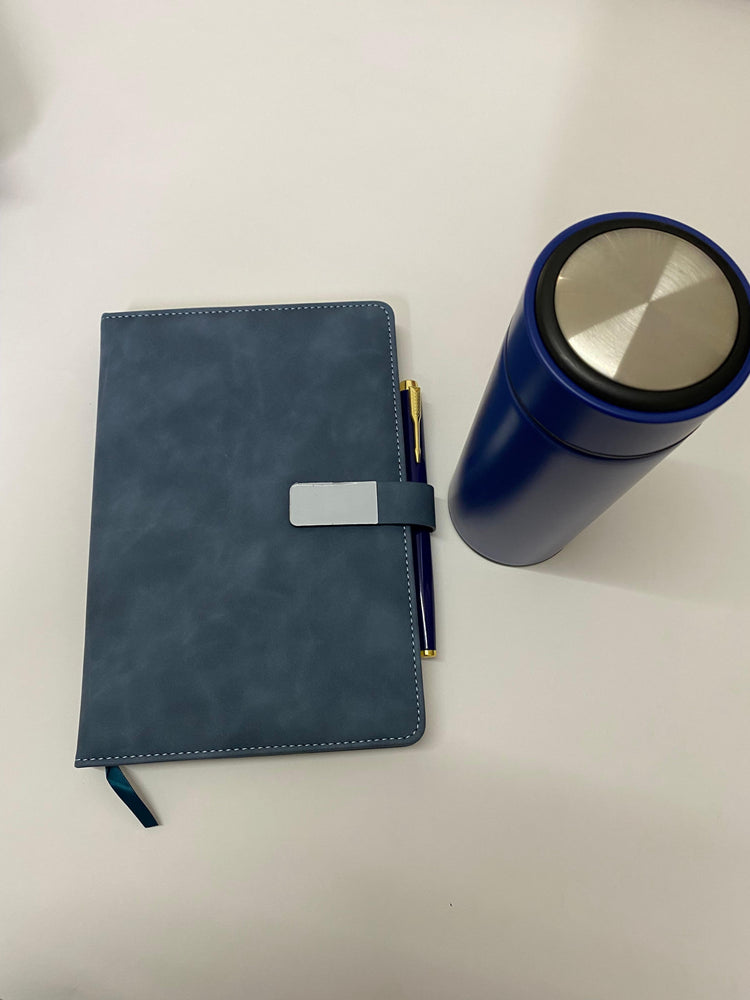 Corporate Gift Set (Notebook with Pen and Flask)