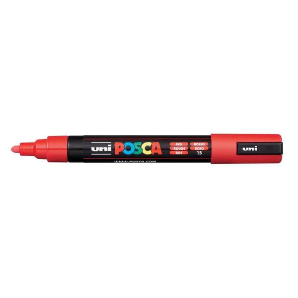 Uni POSCA Permanent Marker (PC-5M) - Red