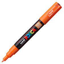 Uni POSCA Permanent Marker (PC-1M) - Orange