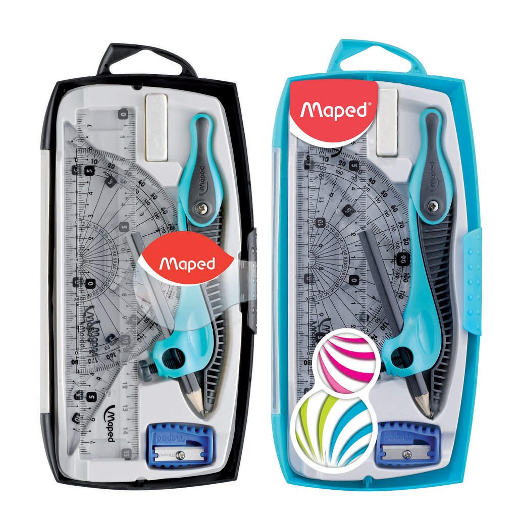 Maped Mathematical Instrument Box (8pcs) plastic – Premium Stationers