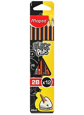 Maped Pencils Black Peps 2B (Each)