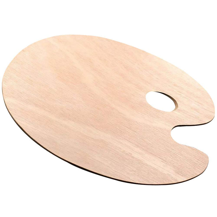Colour Mixing Palette Wooden Oval (M)