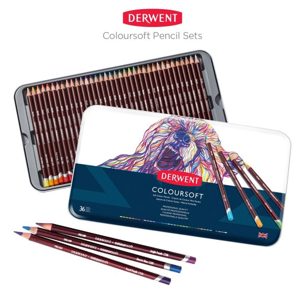Derwent Coloursoft Colour Pencils (36c)