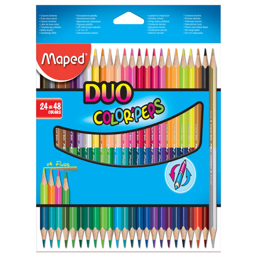 Maped Colour Pencils 24 X Duo (48c)