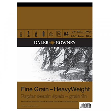 Daler Rowney Sketch Pad Fine grain Heavy Weight (A4-200gsm-30 sheet)