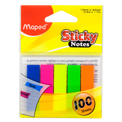 Maped Sticky Notes (0.5 x 1.7 inches -100 sheets - plastic)