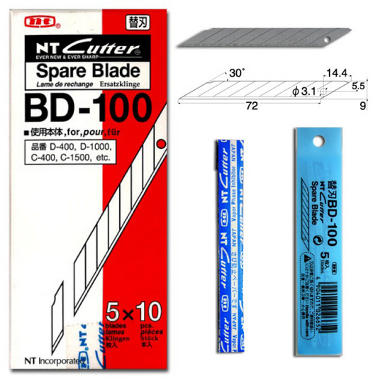 NT Cutter Paper Cutter Blade (BD-100)