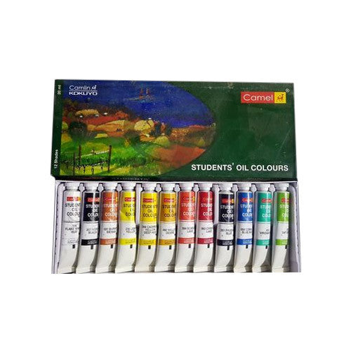 Camel Oil Colours Set Student 12colour 20ml Tubes