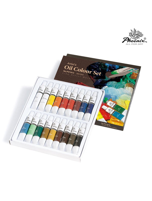 Phoenix Oil Colours Set Artist (18X12ml)