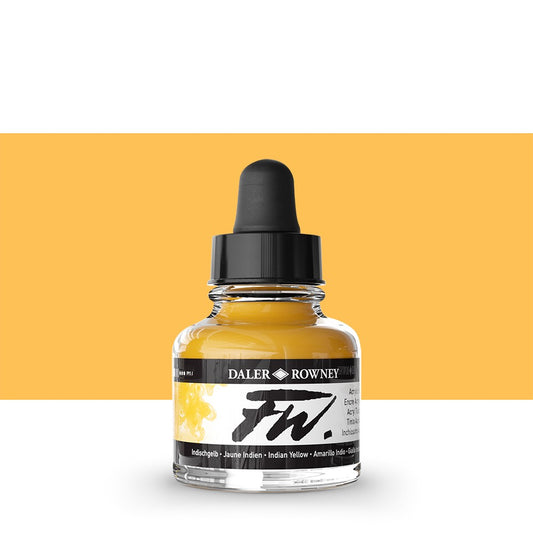 Daler Rowney FW Acrylic Ink 29.5ml - Indian Yellow