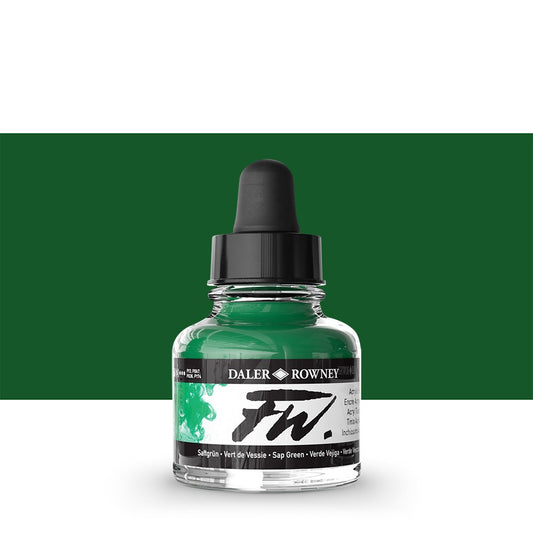 Daler Rowney FW Acrylic Ink 29.5ml - Sap Green