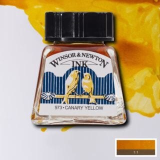 Winsor & Newton Drawing Ink - 14ml - Canary Yellow